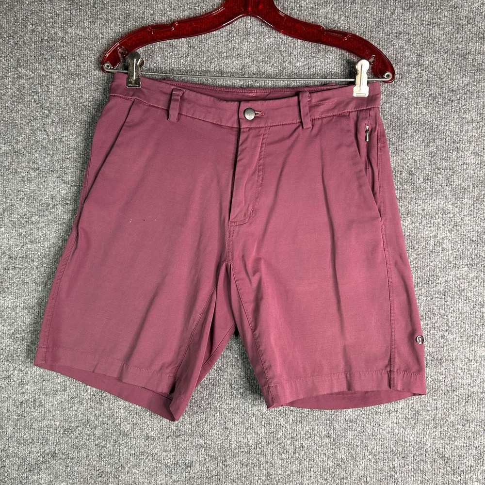 Lululemon Mens Chino Commision Shorts Golf‎ Size 30 Maroon